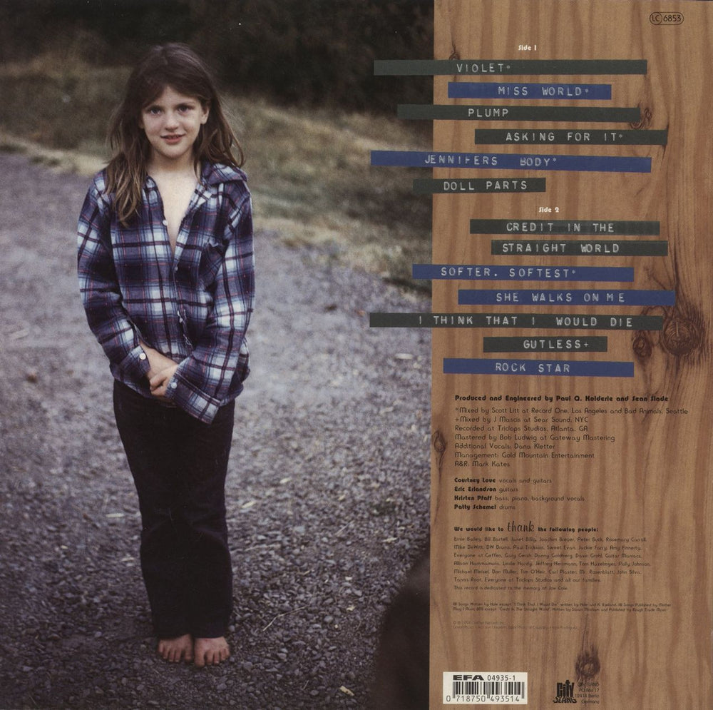 Hole Live Through This German vinyl LP album (LP record) 718750493514