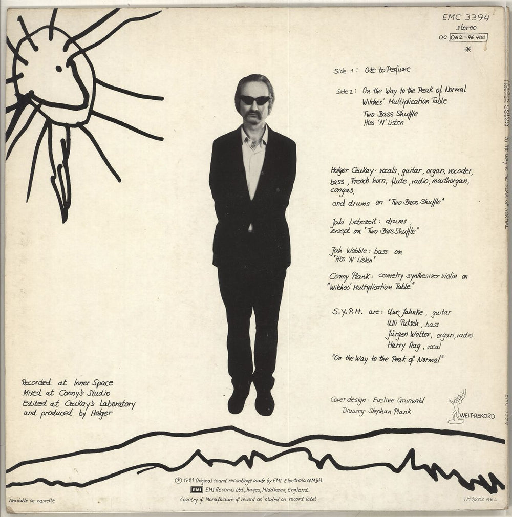 Holger Czukay On The Way To The Peak Of Normal UK vinyl LP album (LP record)