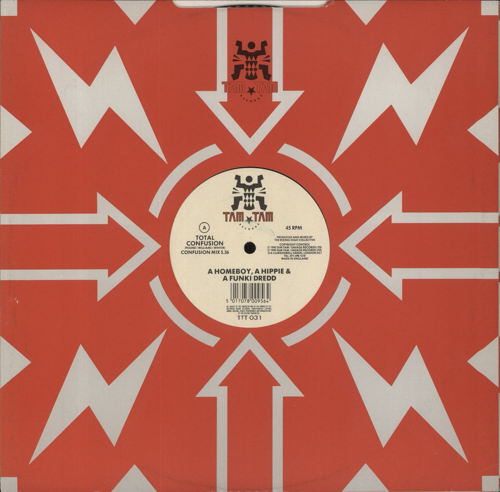 Homeboy, Hippie & Funki Dredd Total Confusion UK 12" vinyl single (12 inch record / Maxi-single) TTT031
