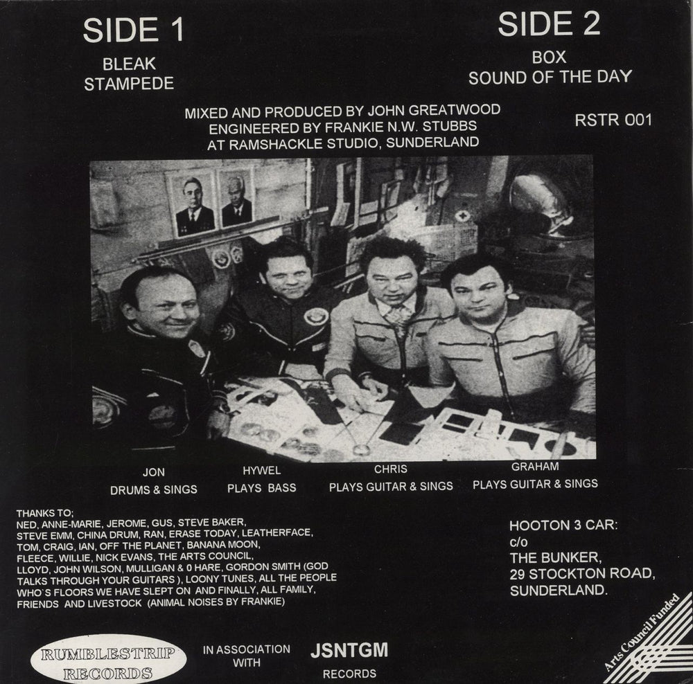 Hooton 3 Car Spot Daylight... UK 12" vinyl single (12 inch record / Maxi-single)