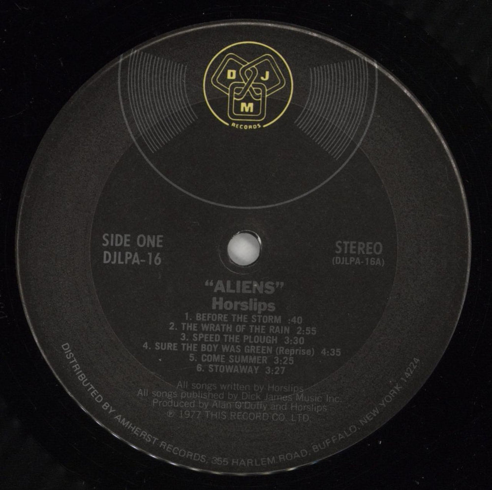 Horslips Aliens US vinyl LP album (LP record) OSLLPAL384180