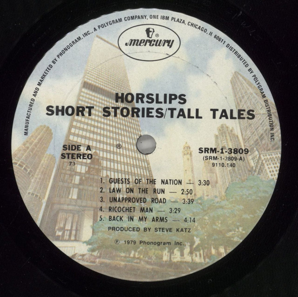 Horslips Short Stories / Tall Tales US vinyl LP album (LP record) OSLLPSH330594