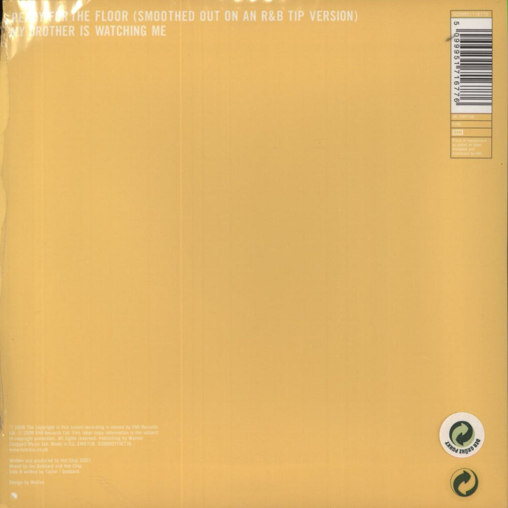 Hot Chip Ready For The Floor - White Vinyl UK 7" vinyl single (7 inch record / 45) 5099951716776