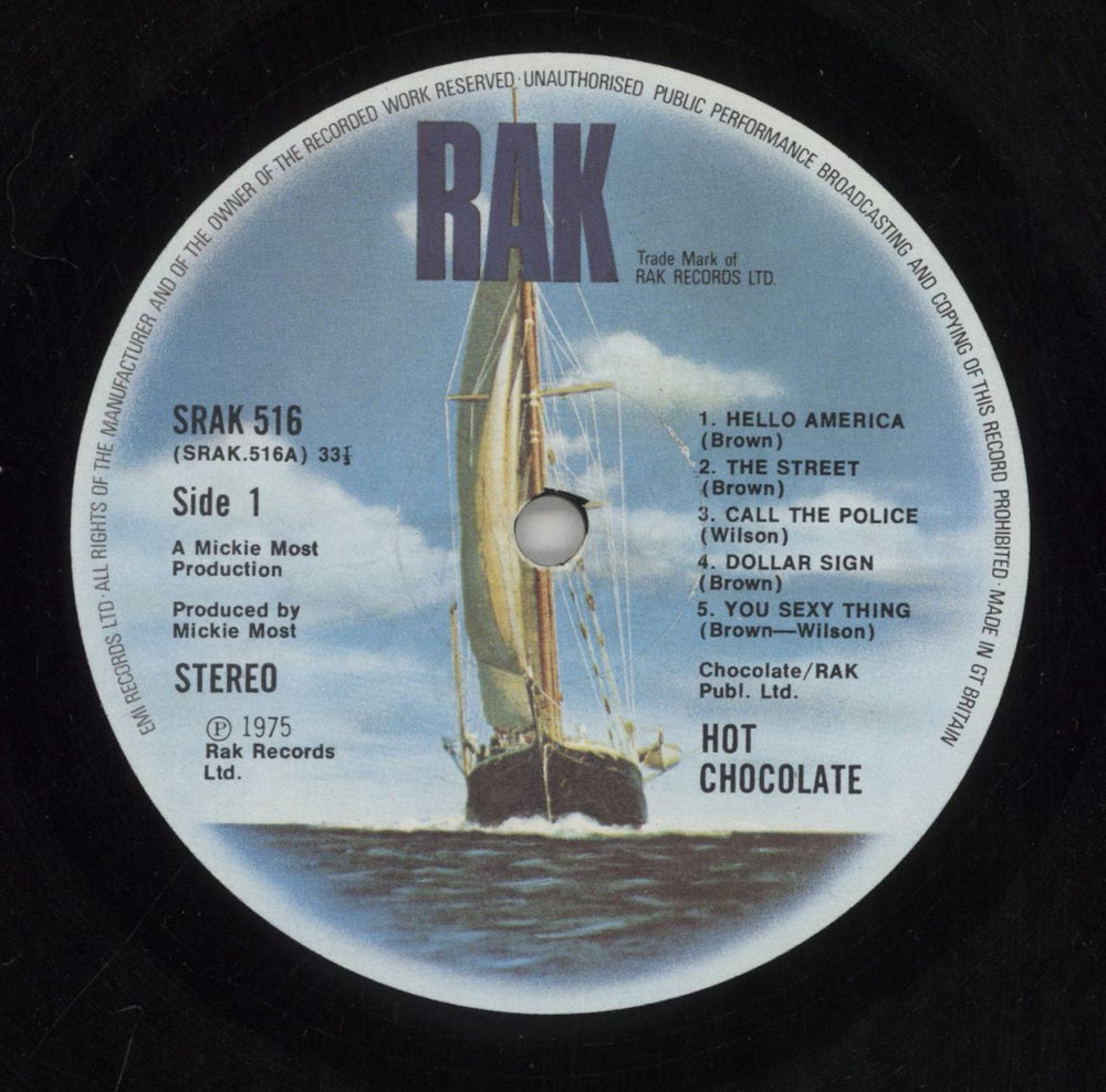 Hot Chocolate Hot Chocolate UK vinyl LP album (LP record) HOCLPHO425628