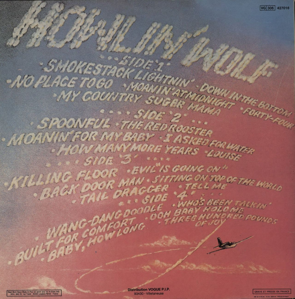 Howlin' Wolf Howlin' Wolf French 2-LP vinyl record set (Double LP Album)