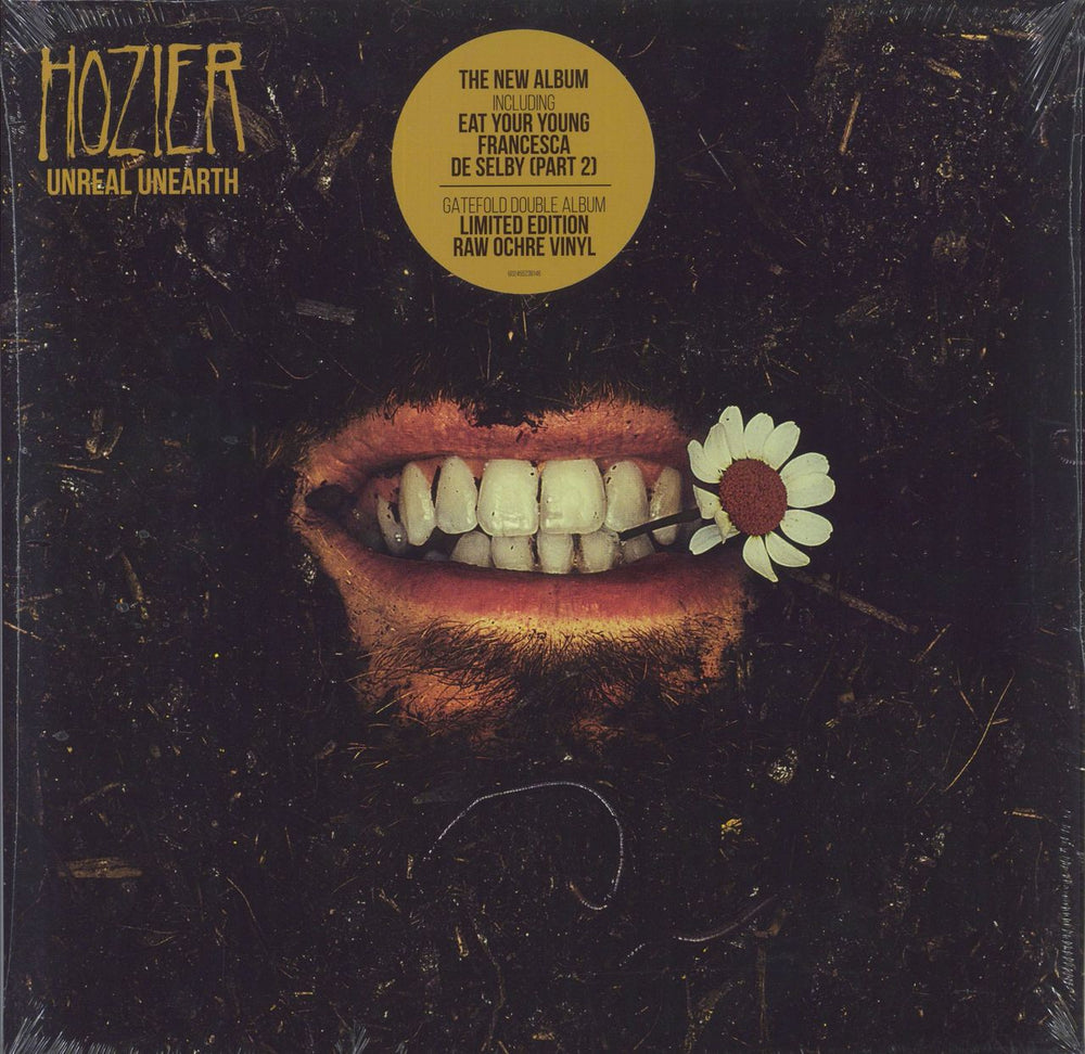 Hozier Unreal Unearth - Raw Ochre Vinyl - Sealed UK 2-LP vinyl record set (Double LP Album) 5523814