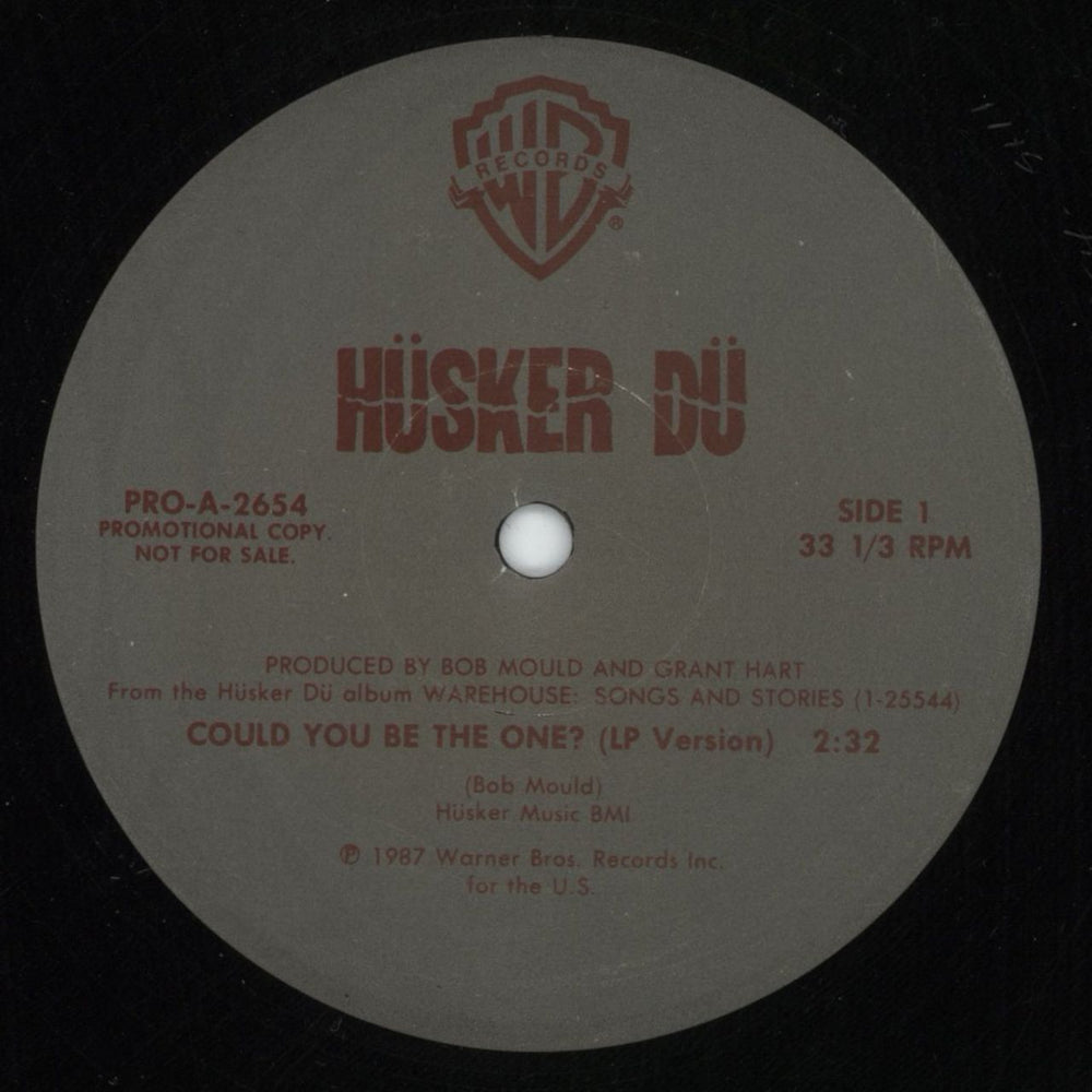 Husker Du Could You Be The One US Promo 12" vinyl single (12 inch record / Maxi-single) PRO-A-2654