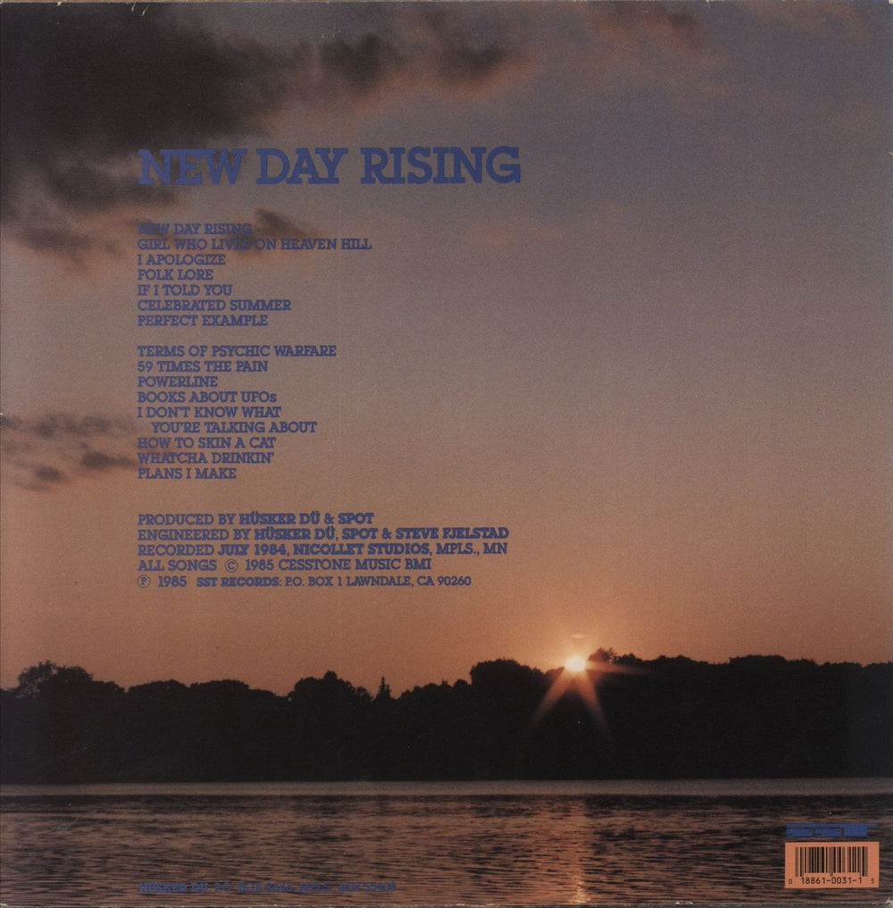 Husker Du New Day Rising US vinyl LP album (LP record) 018861003115
