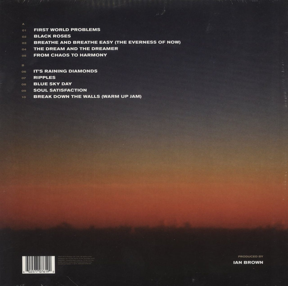 Ian Brown Ripples - Black Vinyl UK vinyl LP album (LP record) 602577076190