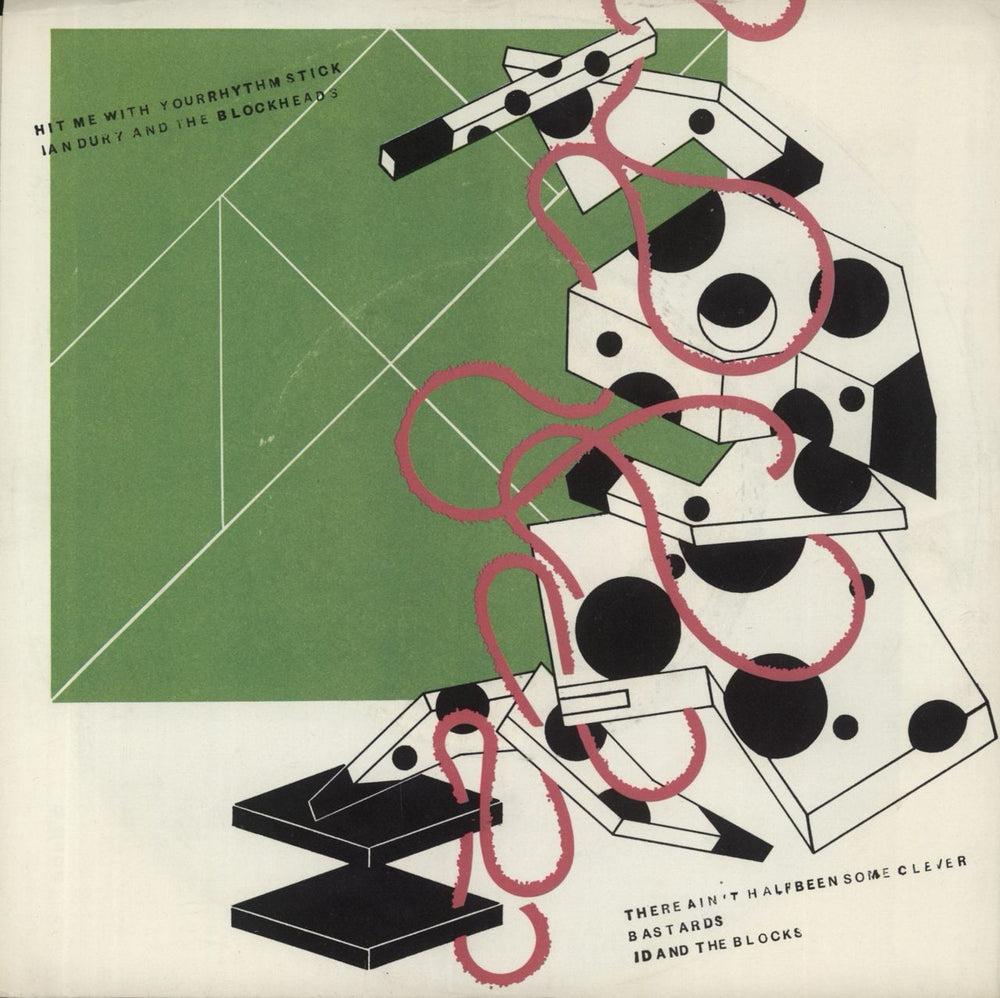 Ian Dury Hit Me With Your Rhythm Stick - P/S US 7" vinyl single (7 inch record / 45) AE71179