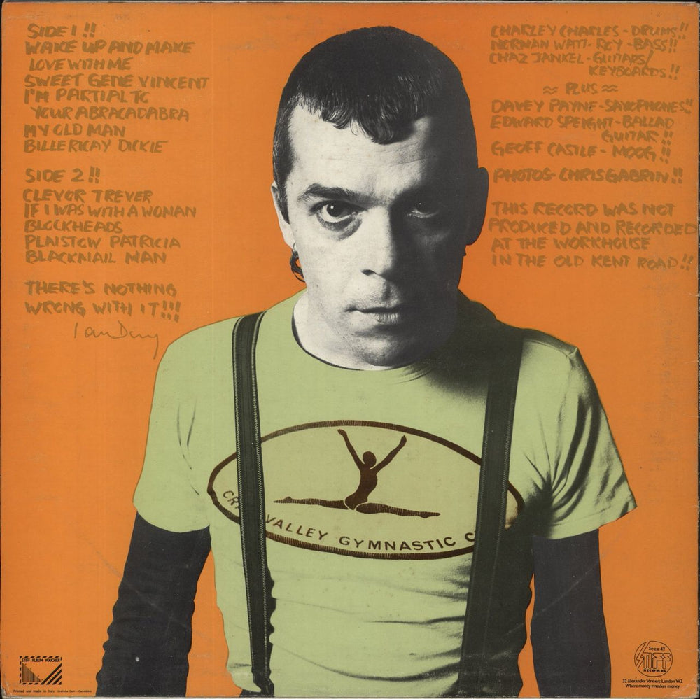 Ian Dury New Boots And Panties Italian vinyl LP album (LP record)