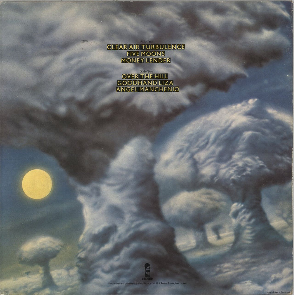 Ian Gillan Clear Air Turbulence - Gatefold UK vinyl LP album (LP record)