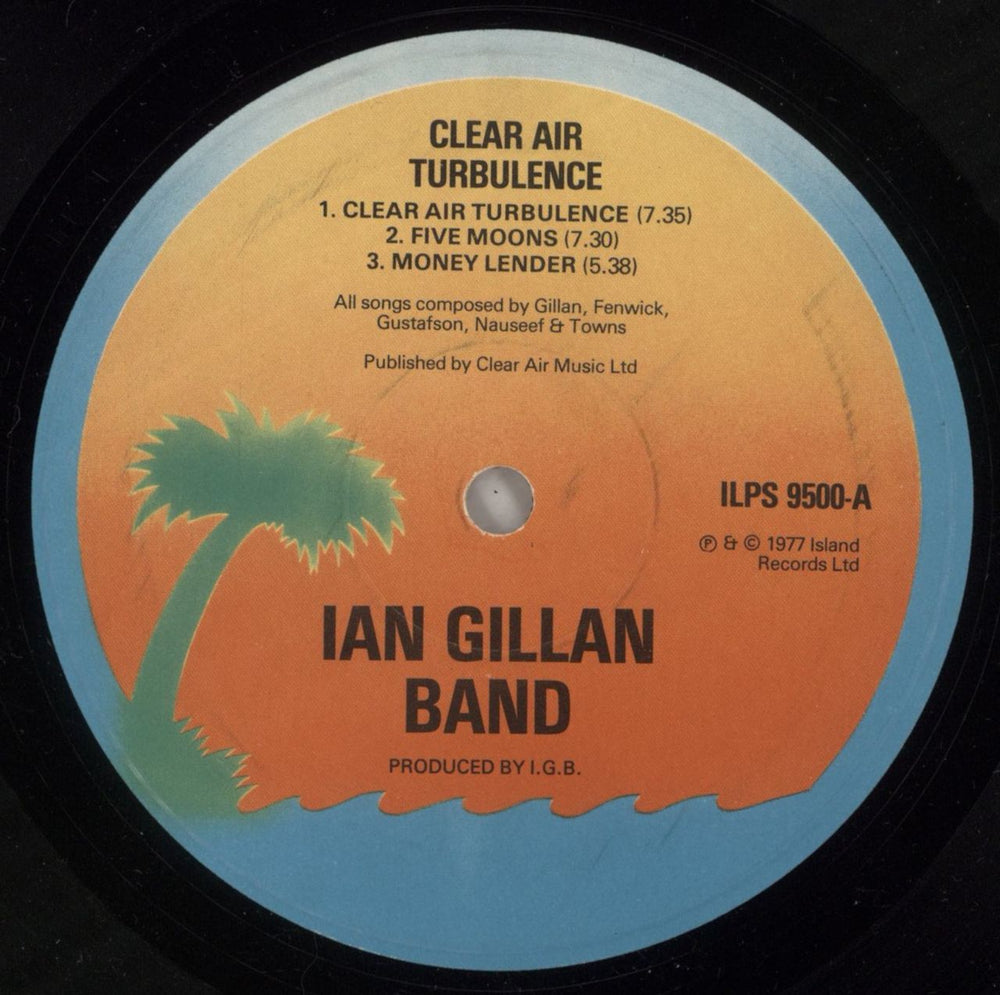 Ian Gillan Clear Air Turbulence - Gatefold UK vinyl LP album (LP record) GILLPCL91909