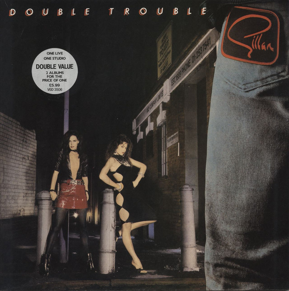 Ian Gillan Double Trouble - Hype sticker UK 2-LP vinyl record set (Double LP Album) VGD3506