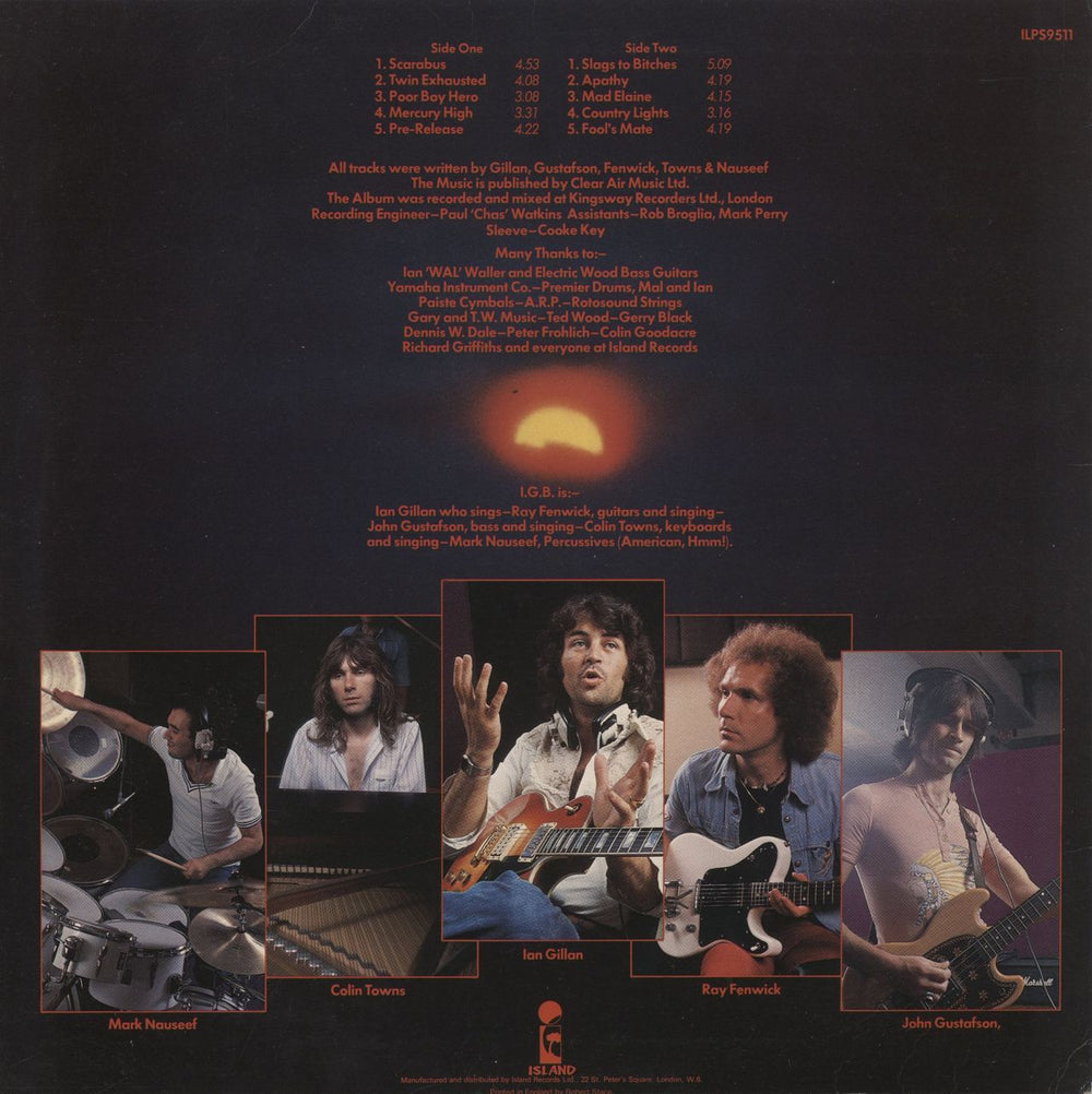 Ian Gillan Scarabus UK vinyl LP album (LP record)