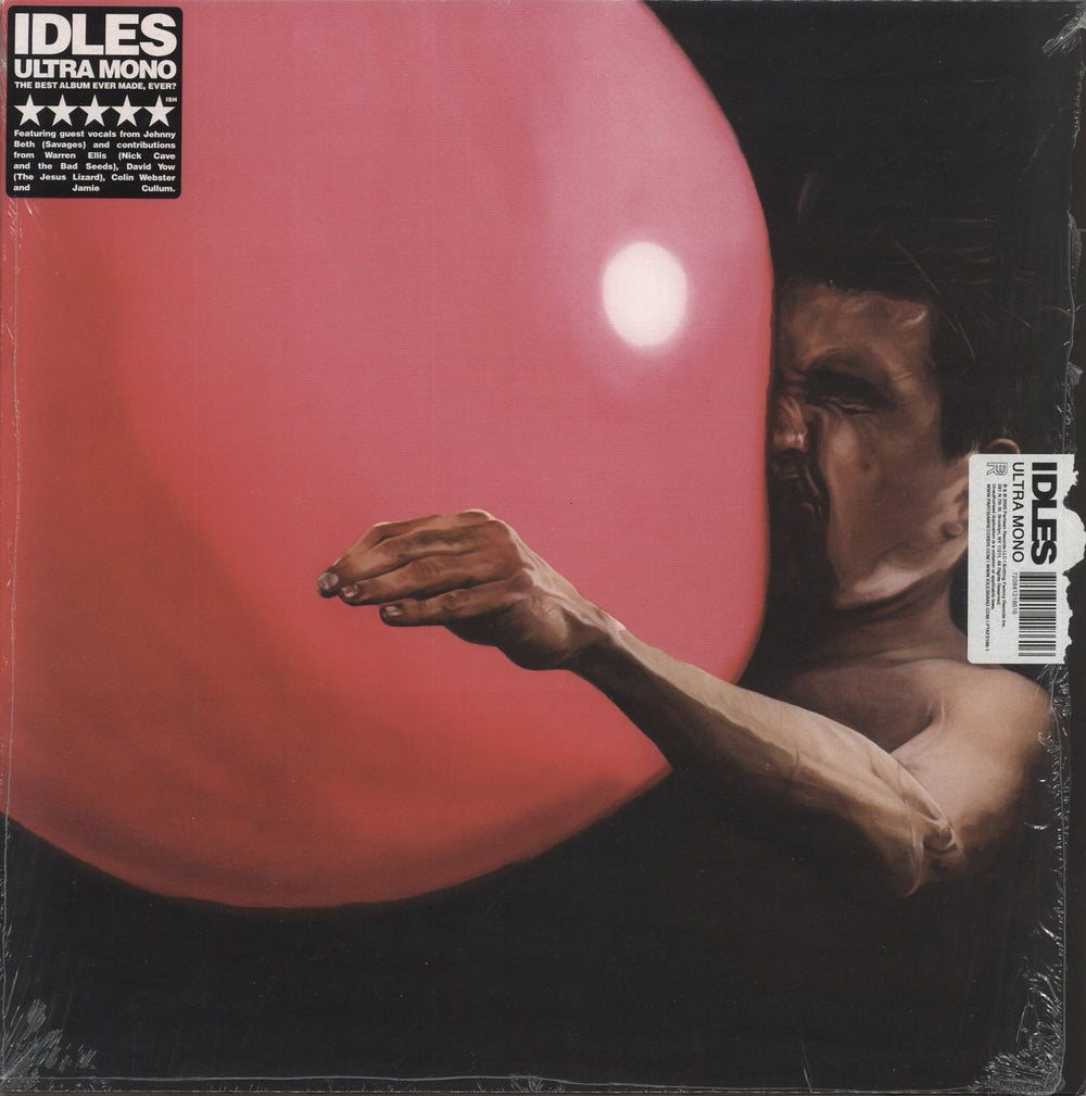 Idles Ultra Mono - stickered shrink US vinyl LP album (LP record) PTKF2186-1
