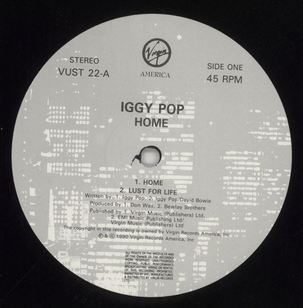 Iggy Pop Home UK 12" vinyl single (12 inch record / Maxi-single) IGG12HO102623