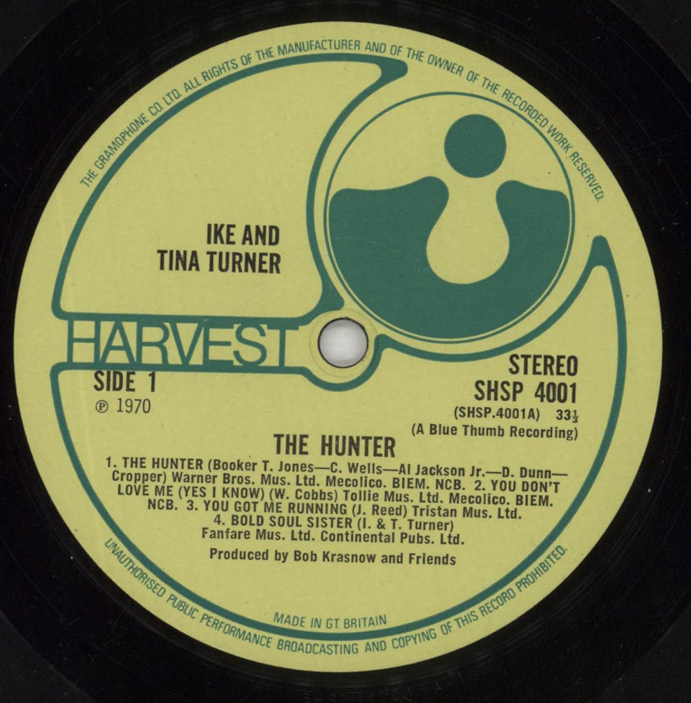 Ike & Tina Turner The Hunter UK vinyl LP album (LP record) I&TLPTH849773
