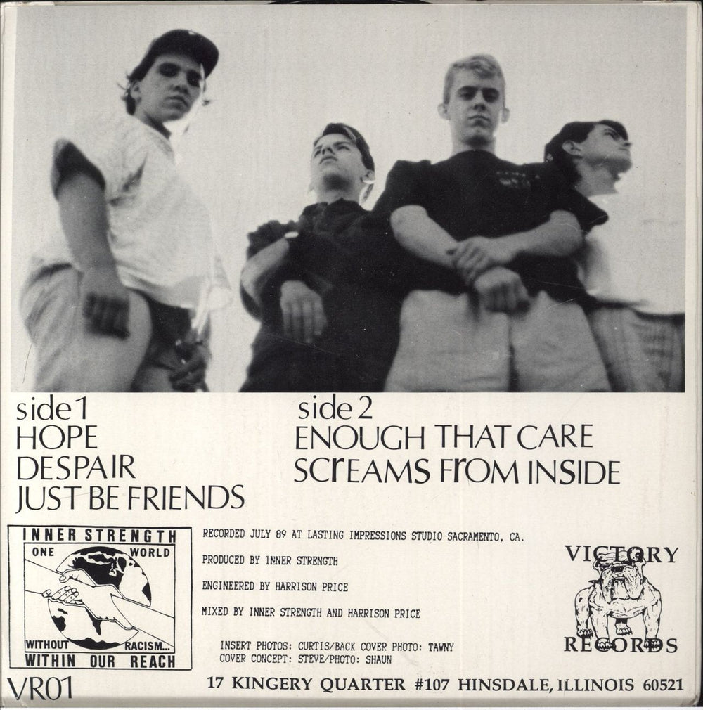 Inner Strength  Time For Reality US 7" vinyl single (7 inch record / 45)