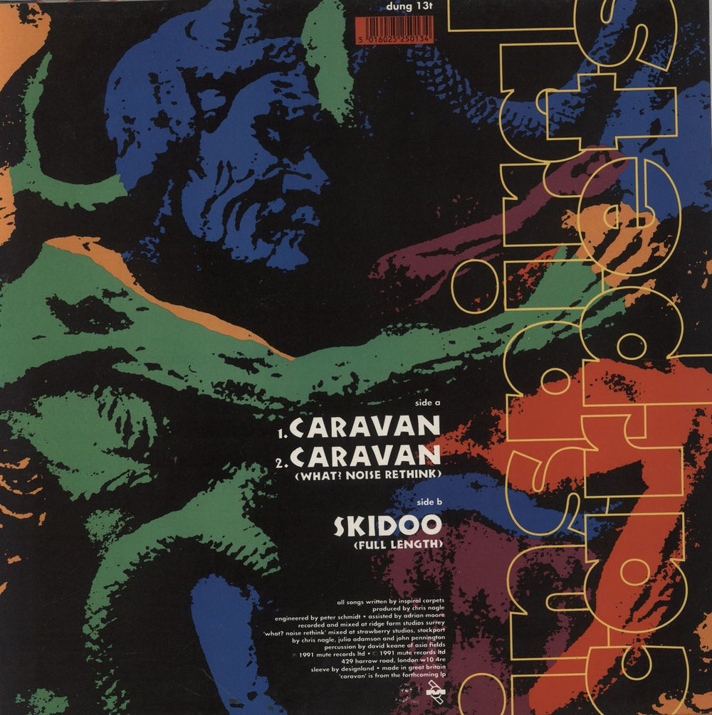 Inspiral Carpets Caravan UK 12" vinyl single (12 inch record / Maxi-single) 5016025250134