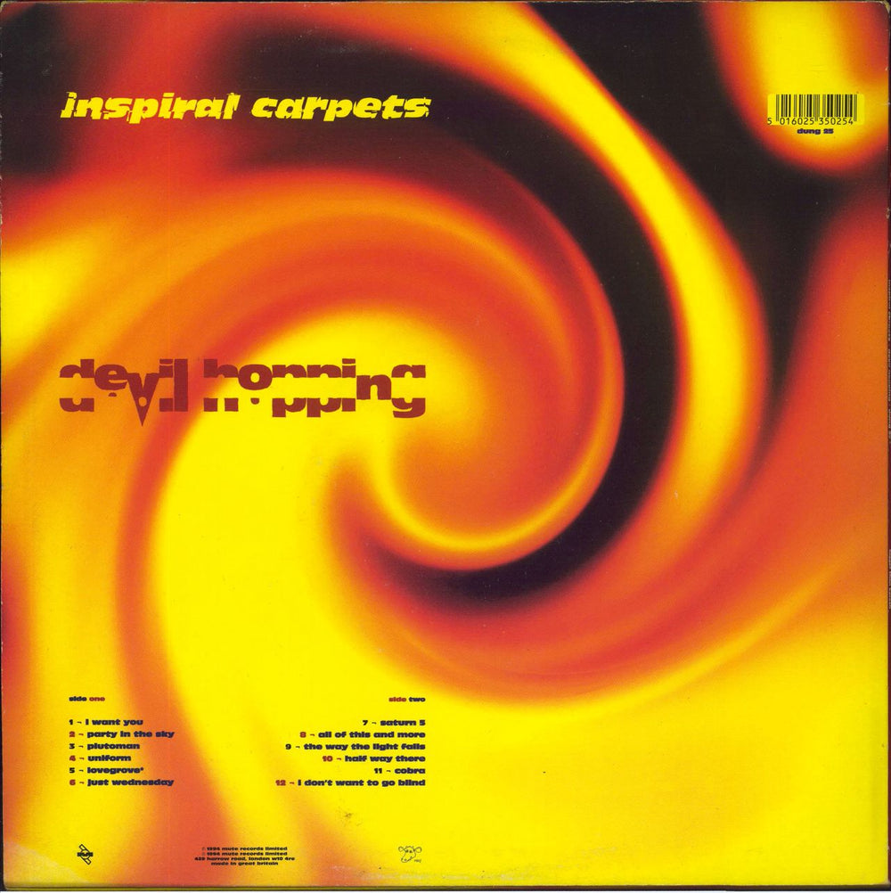 Inspiral Carpets Devil Hopping UK vinyl LP album (LP record) 5016025550258