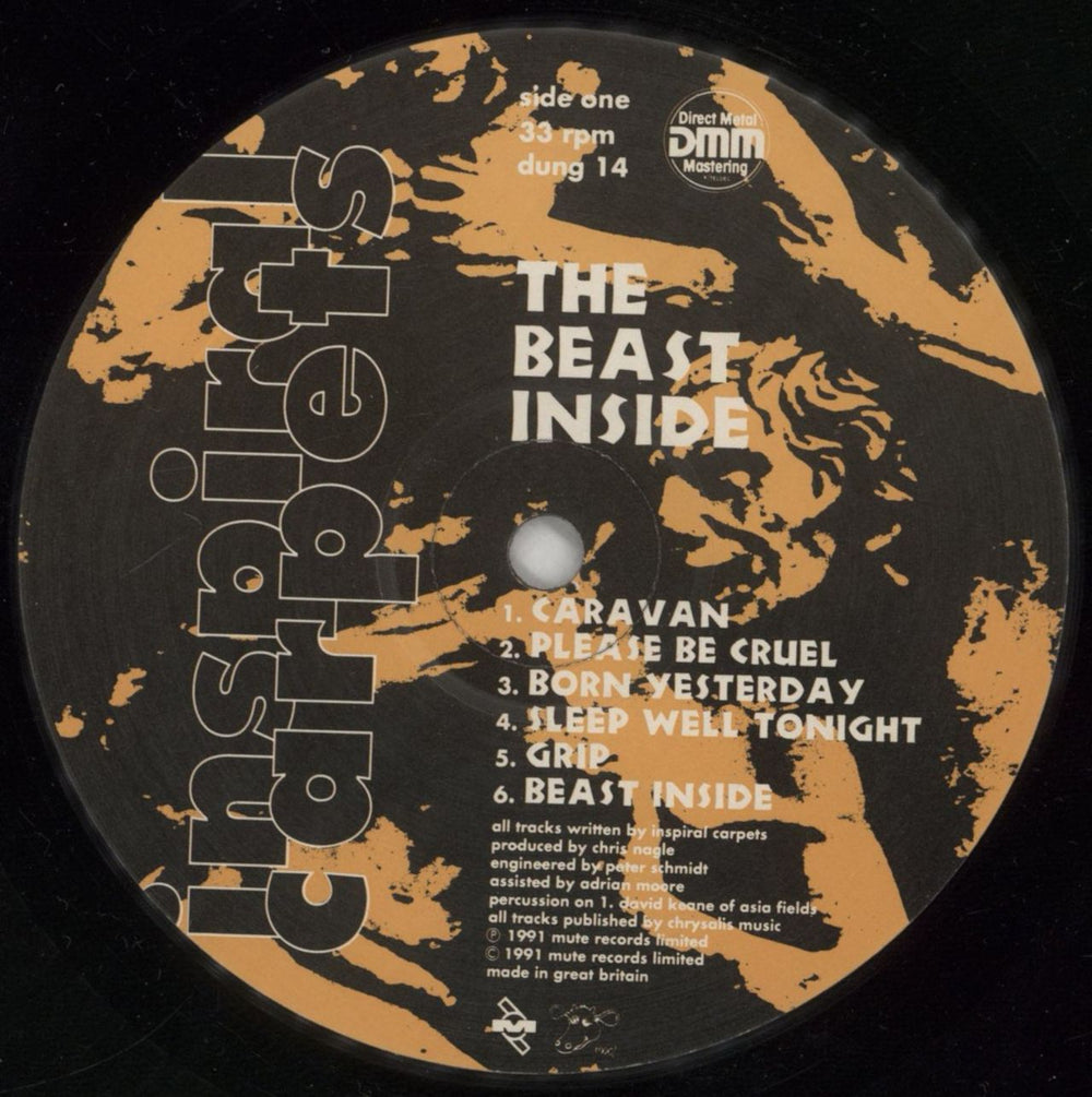 Inspiral Carpets The Beast Inside + merch insert UK vinyl LP album (LP record) INSLPTH757622