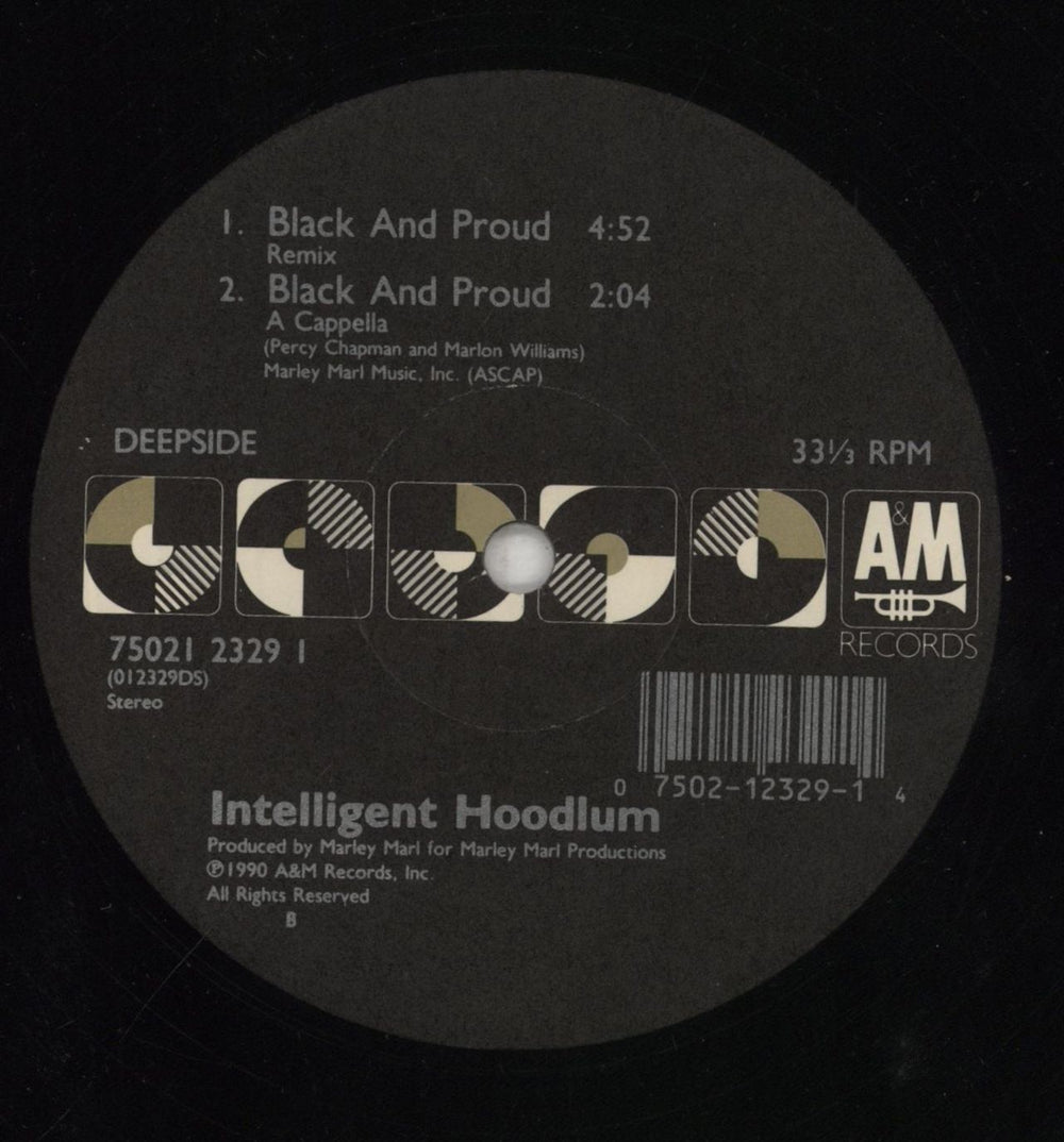 Intelligent Hoodlum Black And Proud US 12" vinyl single (12 inch record / Maxi-single) IBF12BL855098