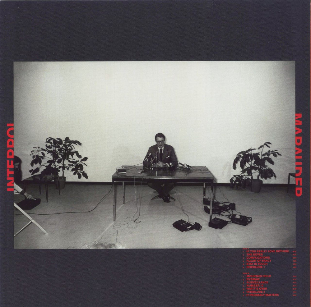 Interpol Marauder UK vinyl LP album (LP record) OLE-1124-1