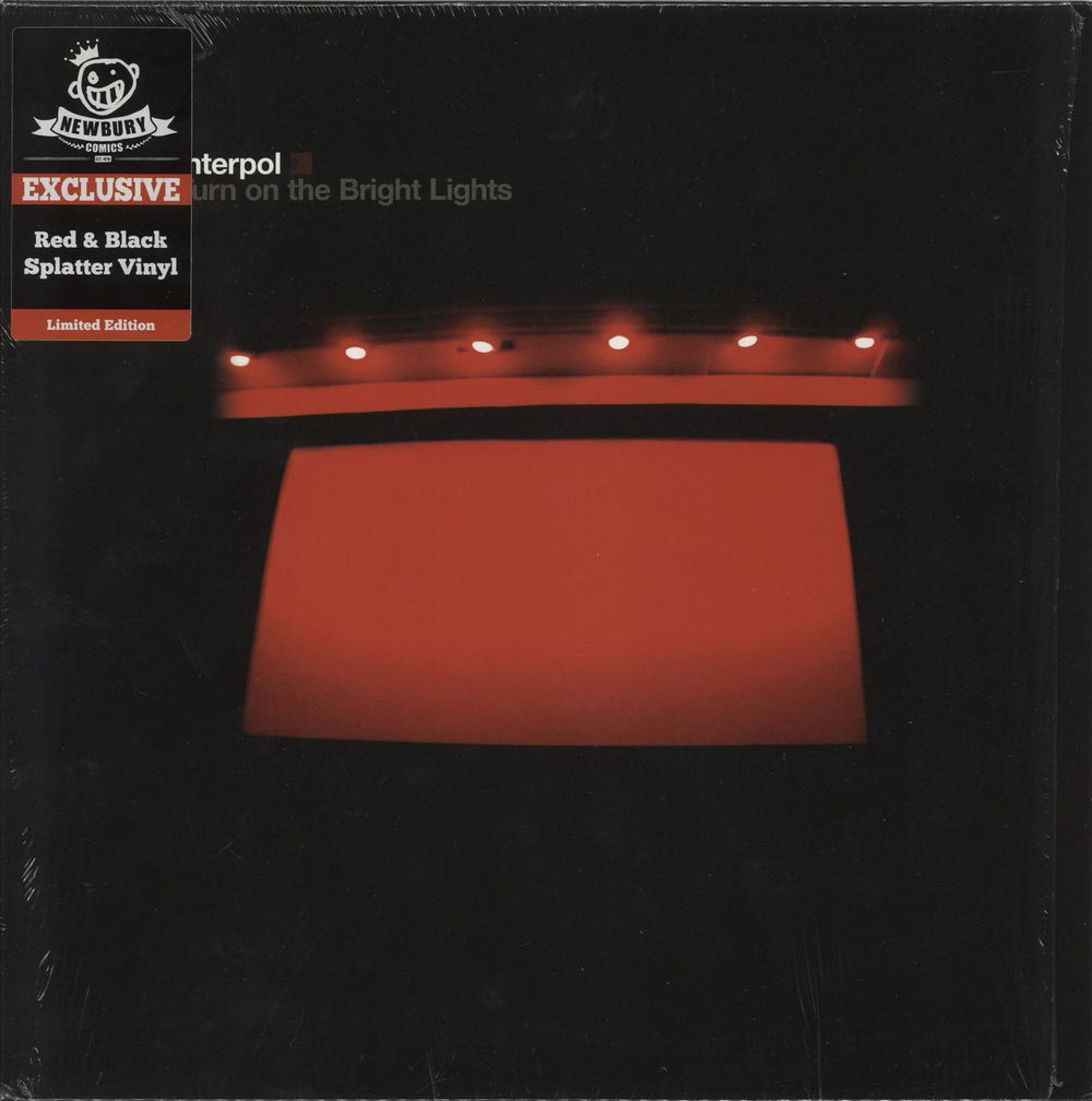 Interpol Turn On The Bright Lights - Red Translucent with Black Splatter Vinyl US vinyl LP album (LP record) OLE545-0