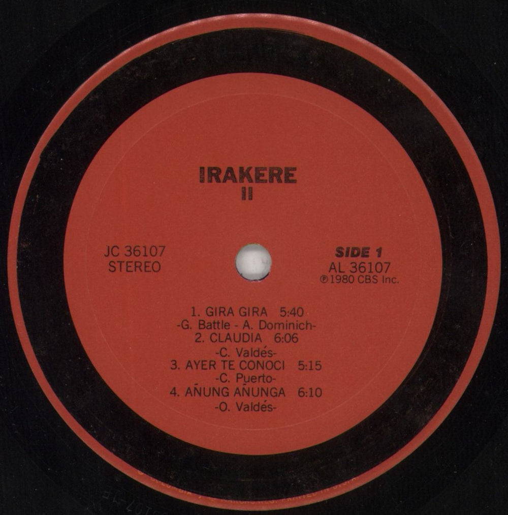 Irakere 2 US vinyl LP album (LP record) ITVLP668857