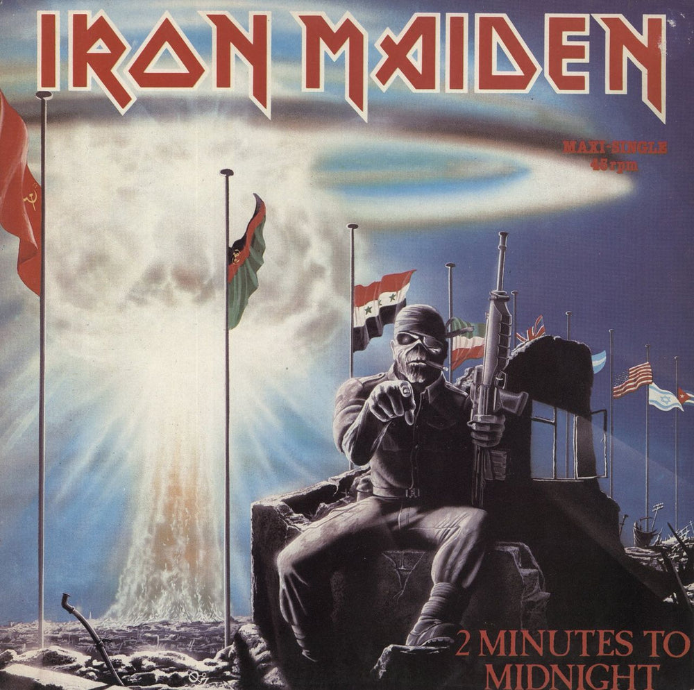 Iron Maiden 2 Minutes To Midnight - EX German 12" vinyl single (12 inch record / Maxi-single) 1CK062-2002896