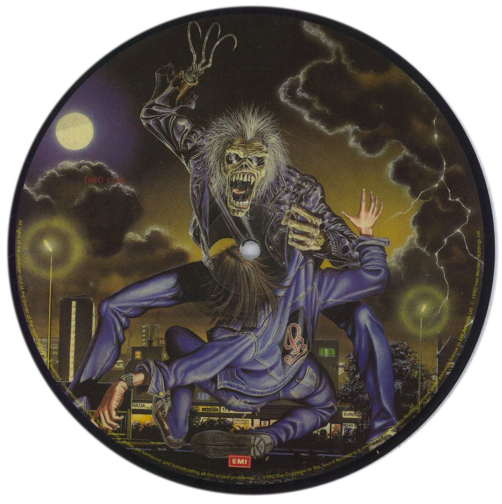 Iron Maiden Bring Your Daughter... To The Slaughter - VG UK 7" vinyl picture disc (7 inch picture disc single) IRO7PBR846245