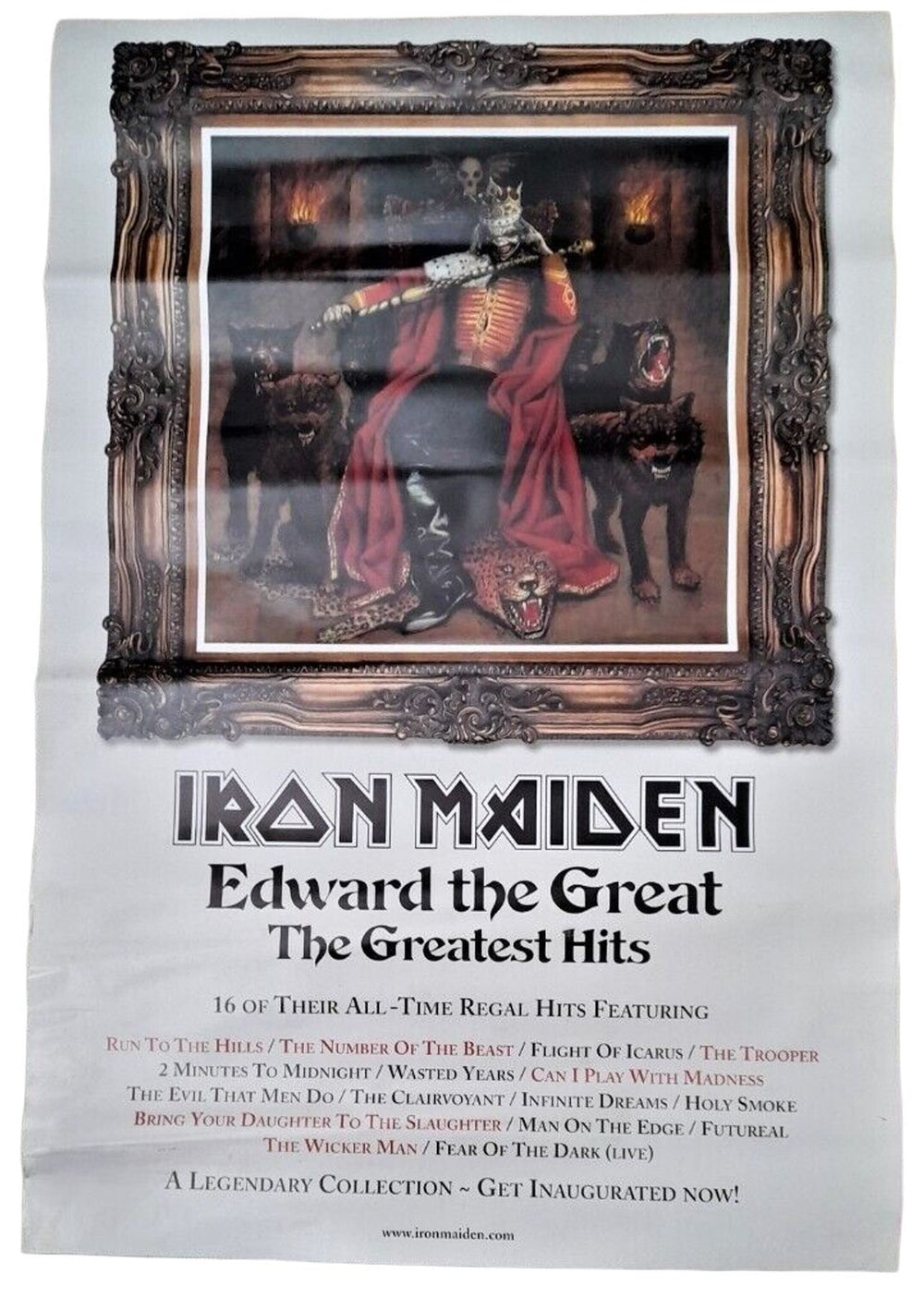 Iron Maiden Edward The Great + Poster UK picture disc LP (vinyl picture disc album)