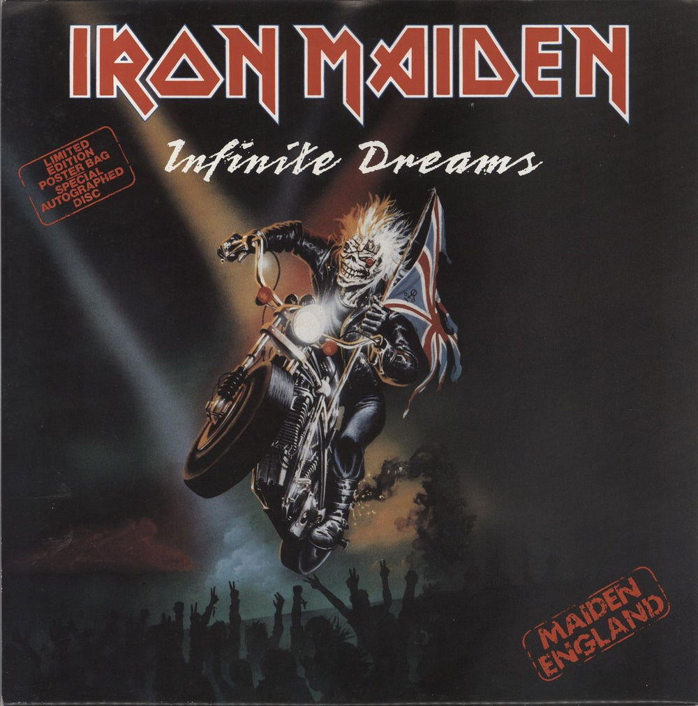 Iron Maiden Infinite Dreams - Poster Sleeve UK 12" vinyl single (12 inch record / Maxi-single) 12EMP117