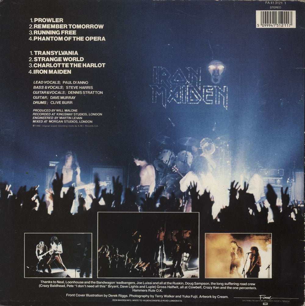 Iron Maiden Iron Maiden - VG UK vinyl LP album (LP record) 5099941312117