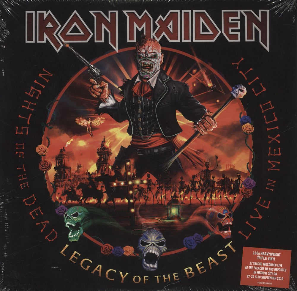 Iron Maiden Legacy Of The Beast: Live In Mexico City - 180gram Vinyl UK 3-LP vinyl record set (Triple LP Album) 0190295204709