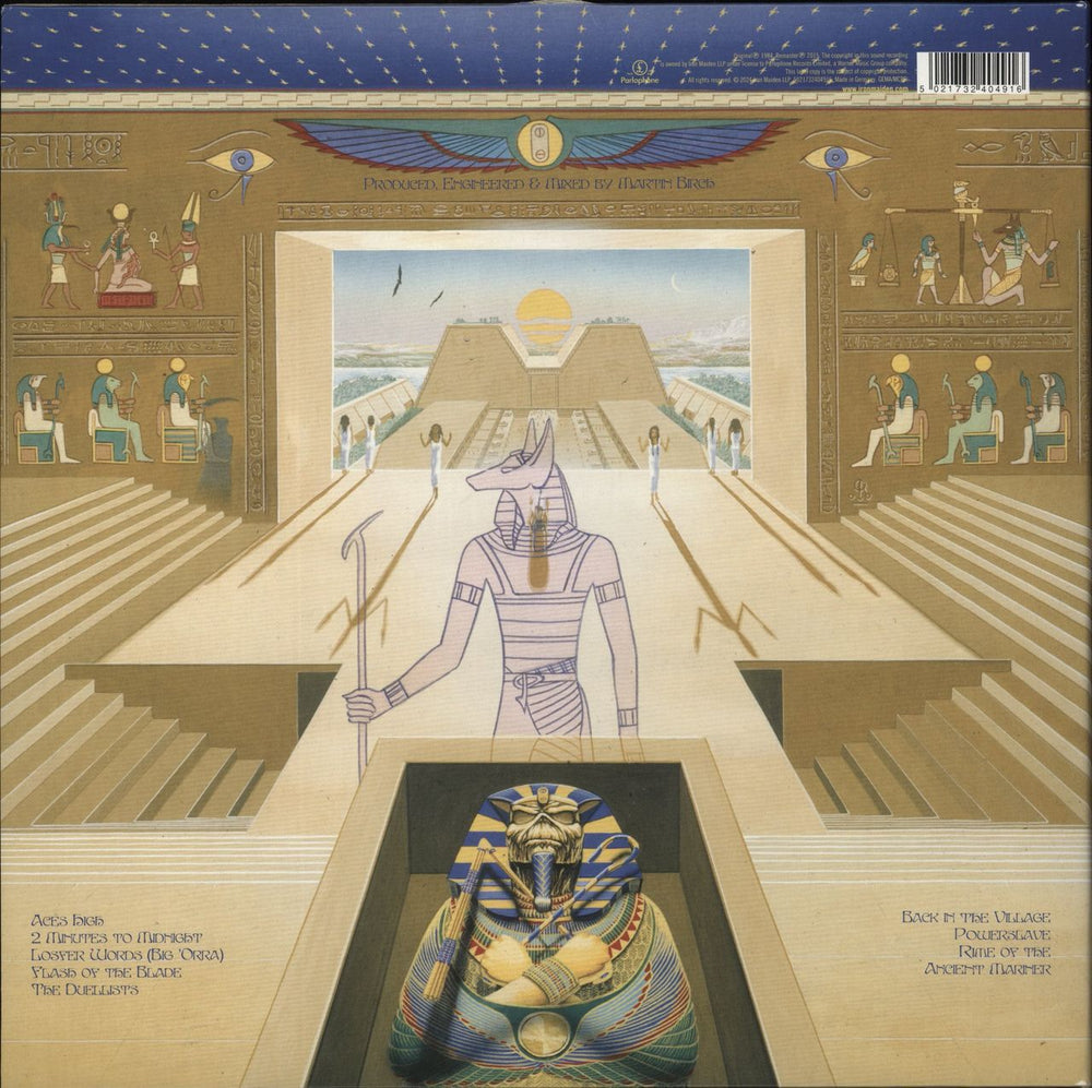 Iron Maiden Powerslave - Zoetrope Animated Picture Disc Edition UK picture disc LP (vinyl picture disc album) 5021732404916