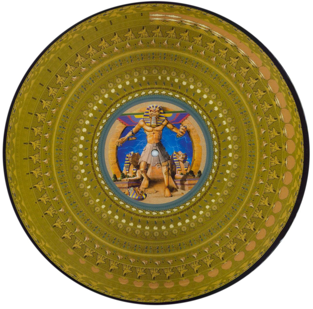 Iron Maiden Powerslave - Zoetrope Animated Picture Disc Edition UK picture disc LP (vinyl picture disc album) IROPDPO877515