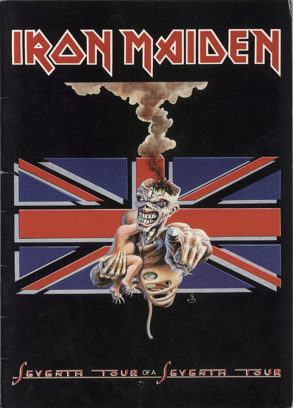 Iron Maiden Seventh Tour Of A Seventh Tour + ticket stub UK tour programme TOUR PROGRAM
