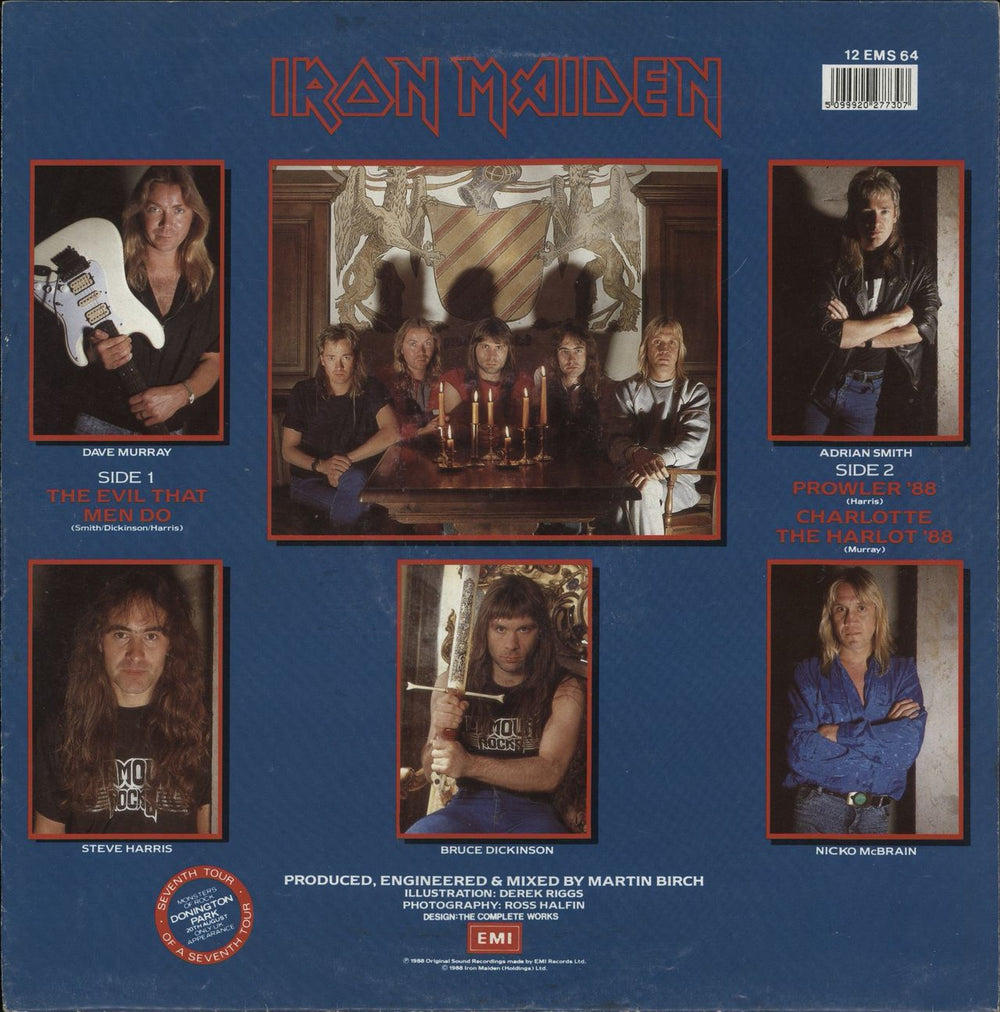 Iron Maiden The Evil That Men Do + Hype Stickered - EX UK 12" vinyl single (12 inch record / Maxi-single) 5099920277307