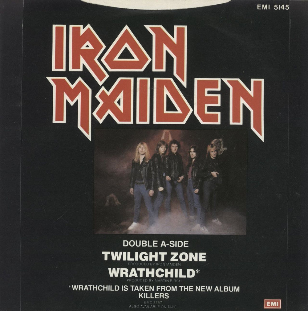 Iron Maiden Twilight Zone - Black Vinyl + P/S UK 7" vinyl single (7 inch record / 45)
