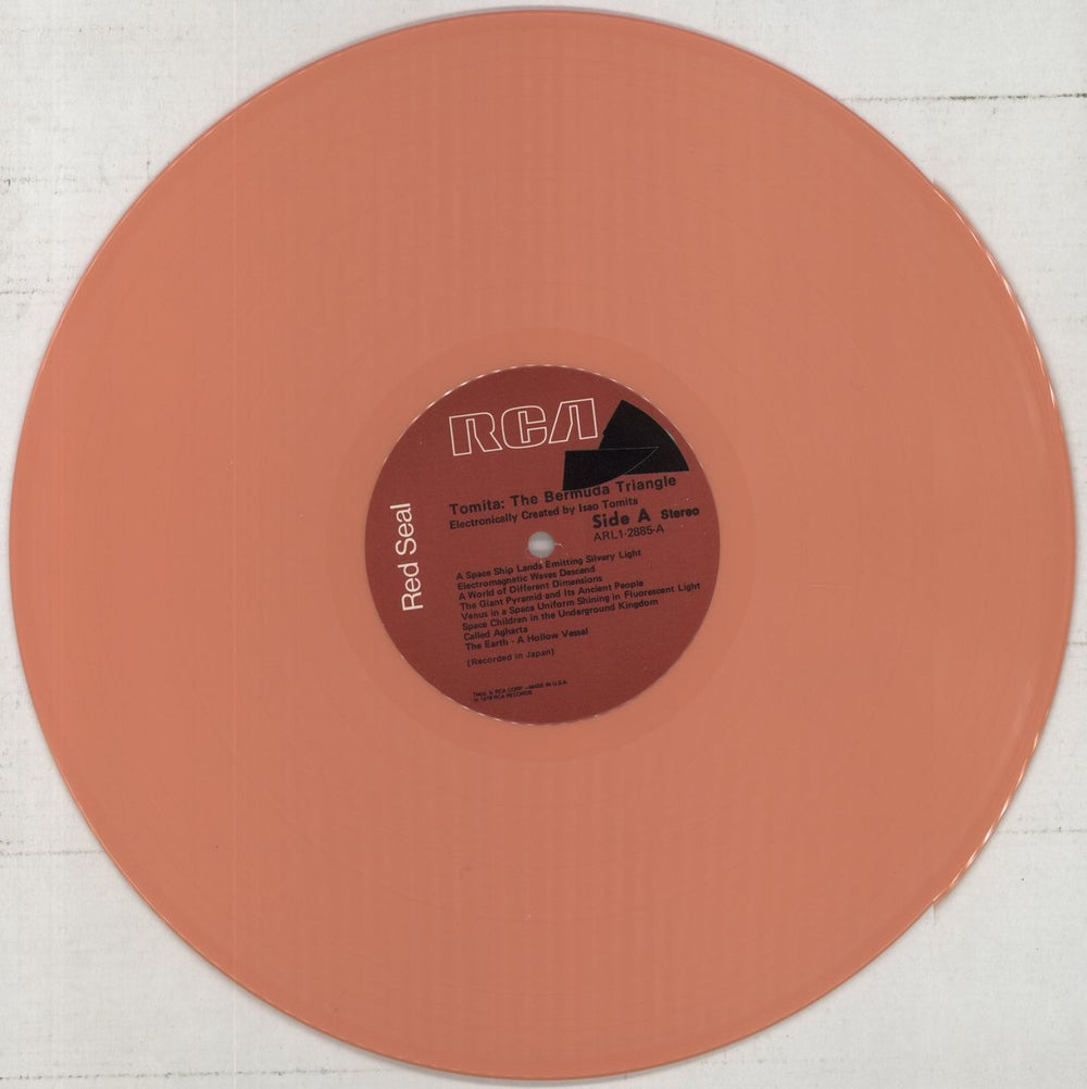 Isao Tomita The Bermuda Triangle - Bermuda Coral Vinyl - Shrink US vinyl LP album (LP record) TMTLPTH861414