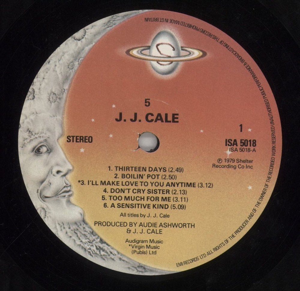J.J. Cale 5 - Five - EX UK vinyl LP album (LP record) JJCLPFI509378