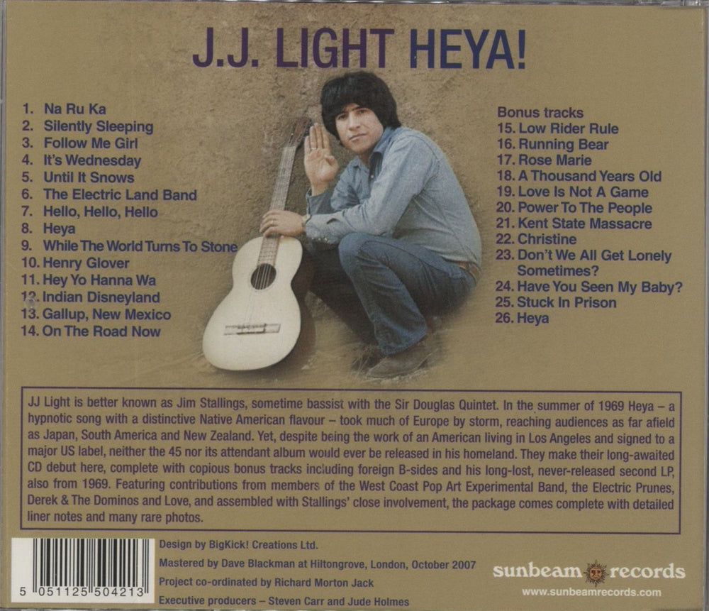 J. J. Light Heya! UK CD album (CDLP)