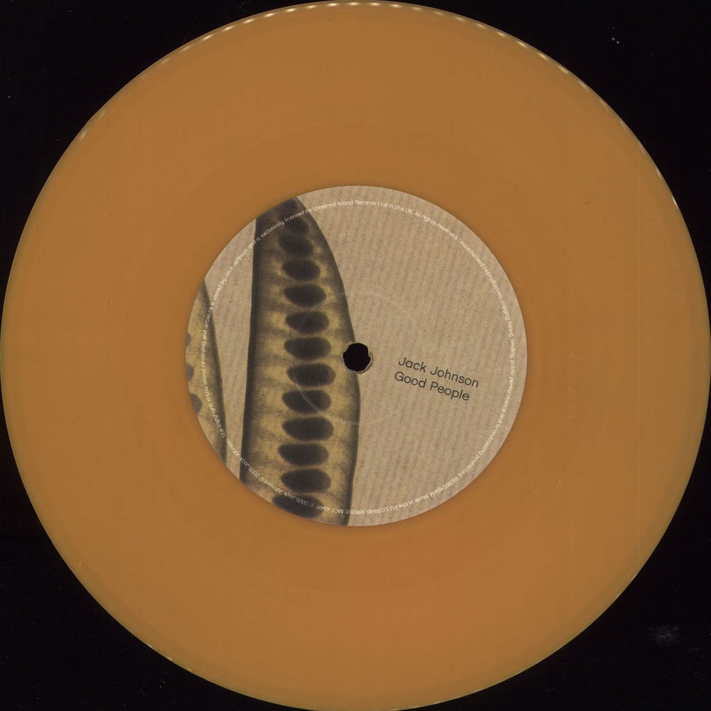 Jack Johnson Good People - Orange Vinyl UK 7" vinyl single (7 inch record / 45) JKJ07GO708629