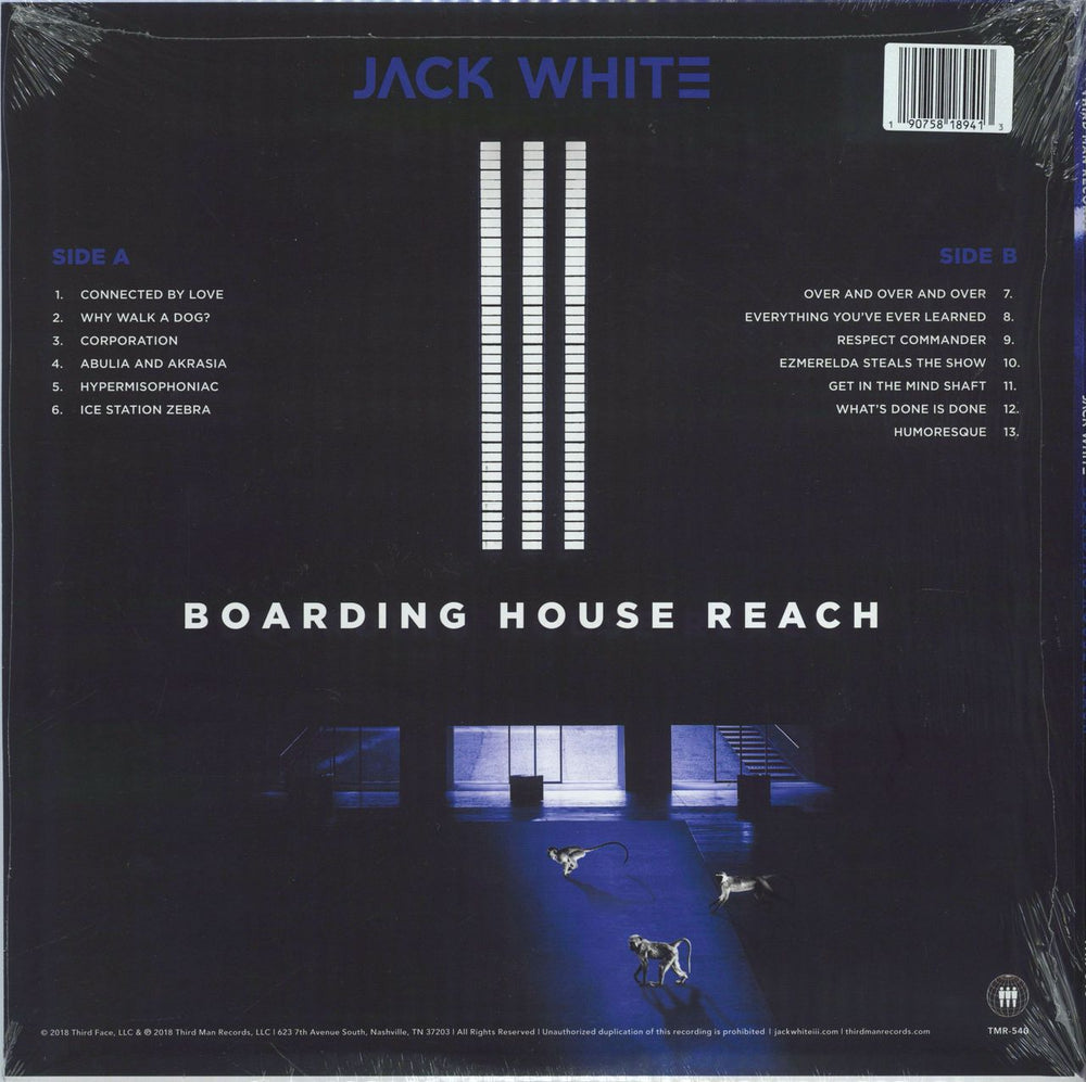 Jack White Boarding House Reach - Sealed US vinyl LP album (LP record) 190758189413