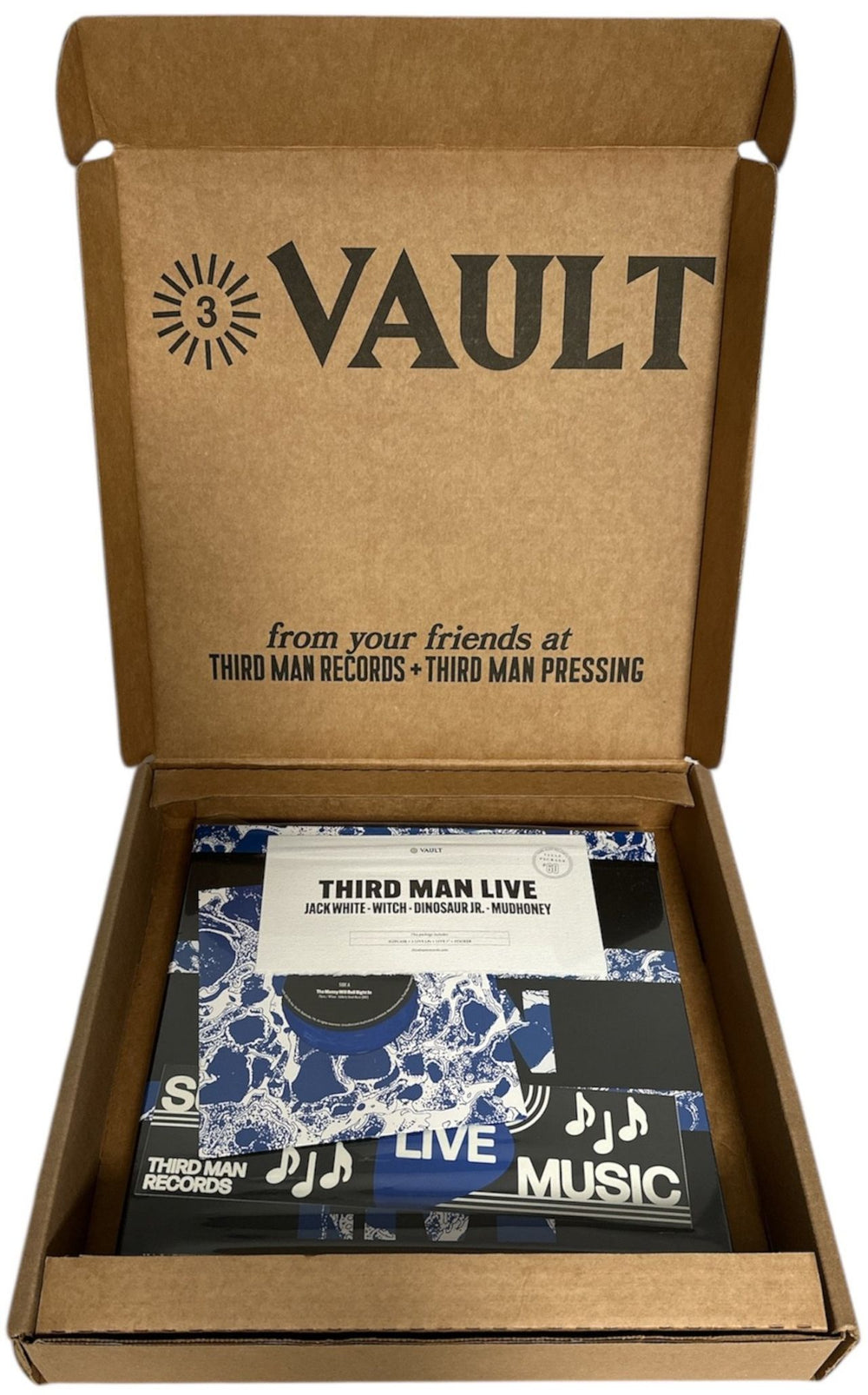 Jack White Third Man Live: Vault Package 60 + Mailer US 3-LP vinyl record set (Triple LP Album) TMR-978/982/981/983
