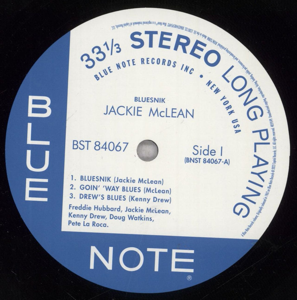 Jackie McLean Bluesnik: Remastered - 180 Gram Vinyl UK vinyl LP album (LP record) JM7LPBL845060