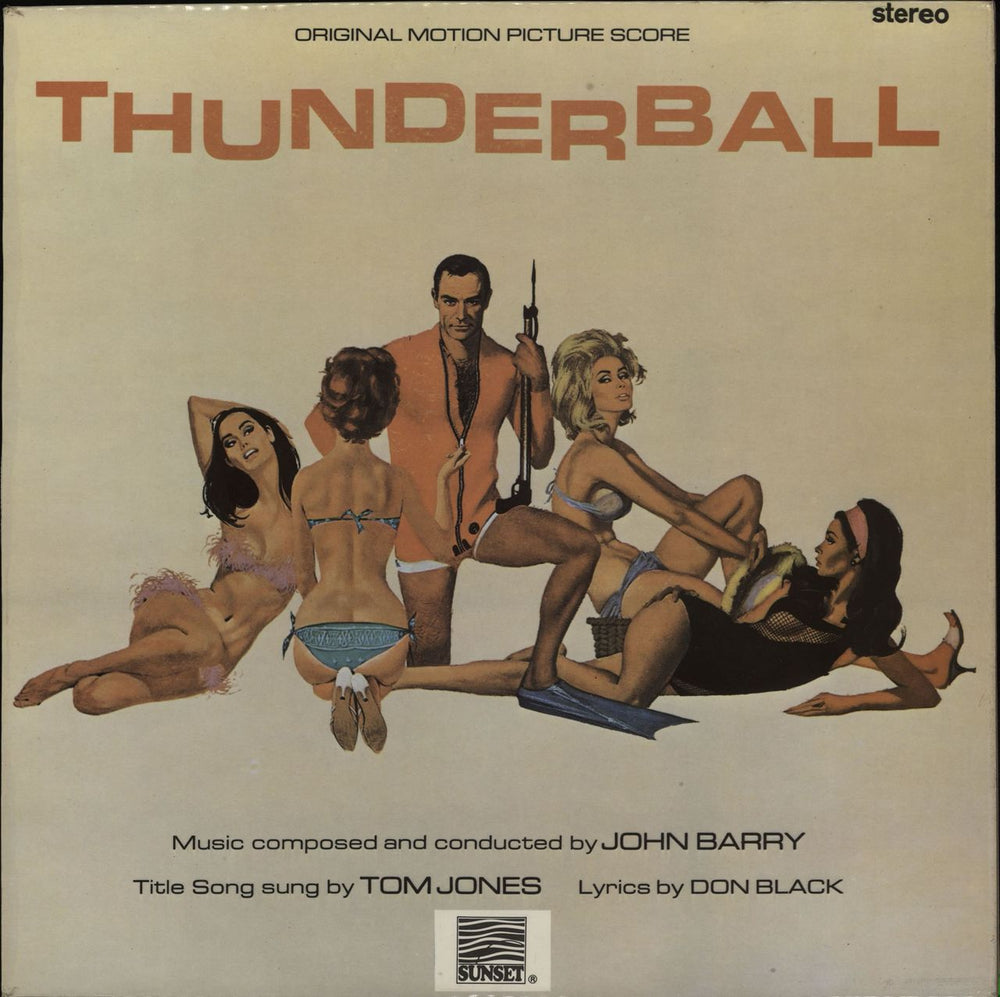 James Bond Thunderball UK vinyl LP album (LP record) SLS50396