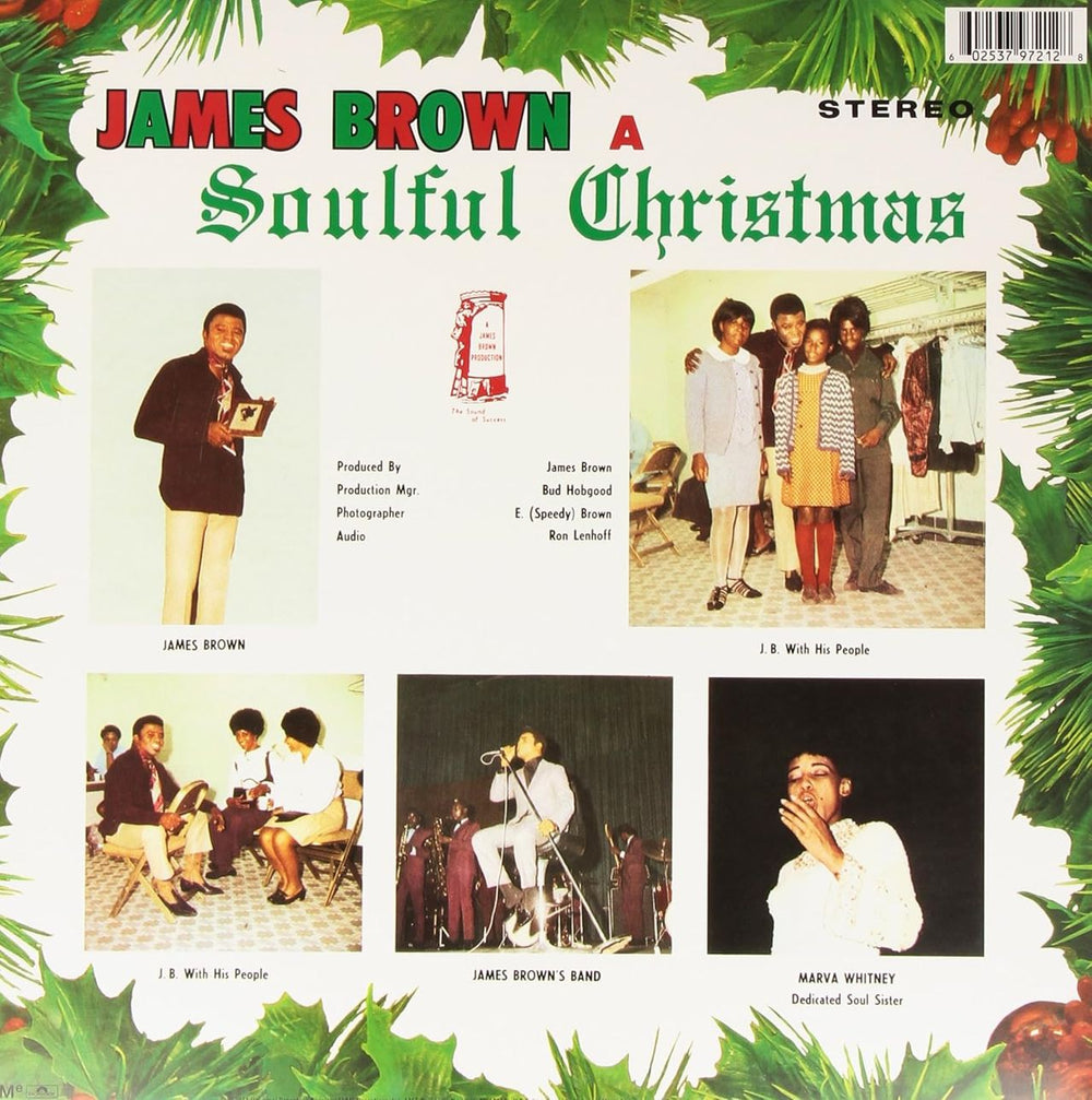 James Brown A Soulful Christmas - Black Vinyl + Santa's Got A Brand New Bag! Hype Sticker - Sealed US vinyl LP album (LP record) JMBLPAS874017